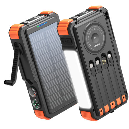 Extralink POWERBANK SOLARNY 20000MAH 20W DYNAMO INDUKCJA LAMPA LATARKA