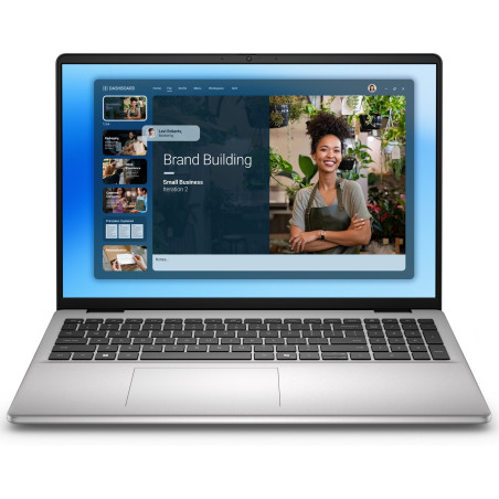DELL DC16251 Intel Core 7 150U Laptop 40.6 cm (16") 2.5K 16 GB DDR5-SDRAM 512 GB SSD Wi-Fi 6 (802.11ax) Windows 11 Pro Platinum, Silver