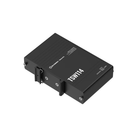 Teltonika | DIN Rail Switch | TSW114 | Unmanaged | Wall-mountable | Gigabit Ethernet (copper) ports quantity 5 | Power supply type 2-pin industrial DC power socket