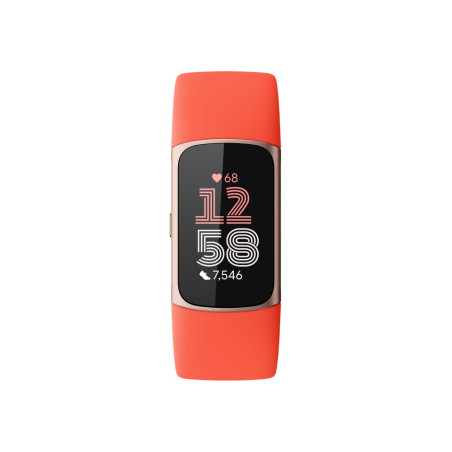 Orange Fitbit Charge 6 wristband