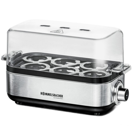 Rommelsbacher ER 600 egg cooker 6 egg(s) 400 W Stainless steel, Transparent