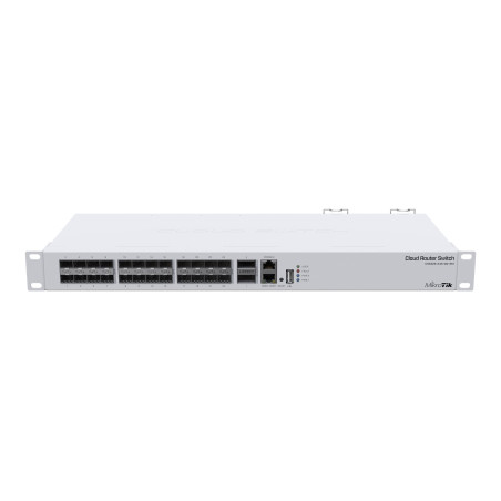 MikroTik Cloud Router Switch 326-24S+2Q+RM with RouterOS L5, 1U rackmount Enclosure | MikroTik