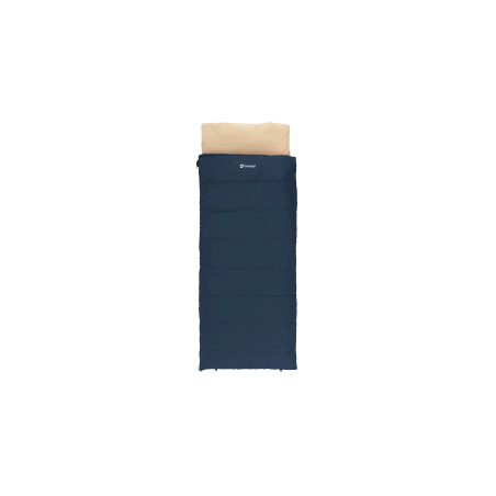 Outwell Contour Lux Deep Blue | Sleeping Bag | 220 x 85 cm | Temperature -19 to 15 °C | Right Zipper