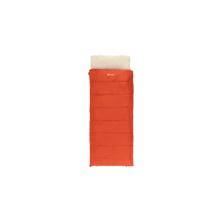 Outwell Contour Lux Red | Sleeping Bag | 220 x 85 cm | Temperature -19 to 15 °C | Right Zipper