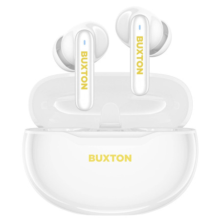 Buxton BTW 7200 White Tuya - In-ear wireless earphones with charging case, white