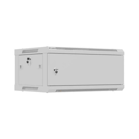 SZAFA INSTALACYJNA RACK WISZĄCA 19" 4U 600X450 SZARA DRZWI METALOWE LANBERG (FLAT PACK)