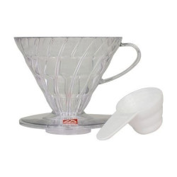 HARIO V60-02 Clear Plastic...
