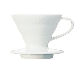 HARIO V60-01 White Ceramic...