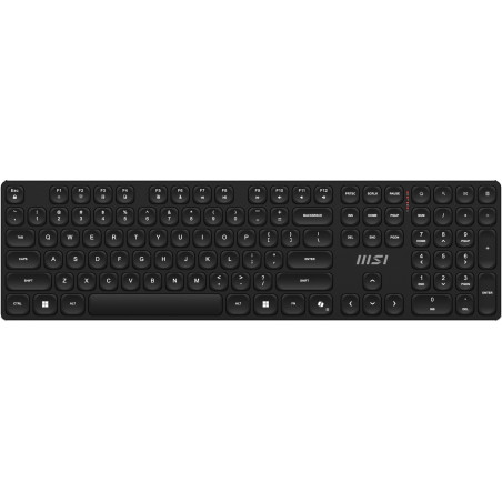 MSI FORGE K210 WIRELESS COMBO keyboard Mouse included Home/Office USB QWERTY US English Black