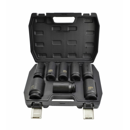 AWTOOLS ZESTAW NASADEK UDAROWYCH 3/4"  8cz./24-38mm/ DŁUGIE BLACK LINE