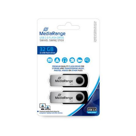 MEMORY DRIVE FLASH USB2 32GB/MR911-2 MEDIARANGE