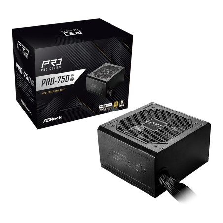 Asrock PRO-750G power supply unit 750 W 24-pin ATX ATX Black