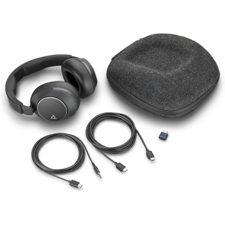 HP Poly Voyager Surround 80 UC USB-C Headset +USB-C/A Adapter