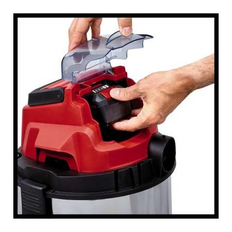 Einhell TC-VC 18/20 Li S-Solo Black, Grey, Red 20 L