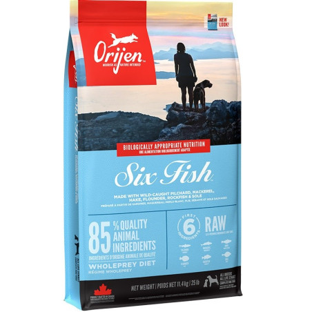 ORIJEN Six Fish - dry dog food - 11,4kg