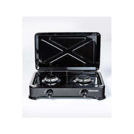 Countertop Hob Gas Ravanson K-02TB [black; 2 zone(s)]