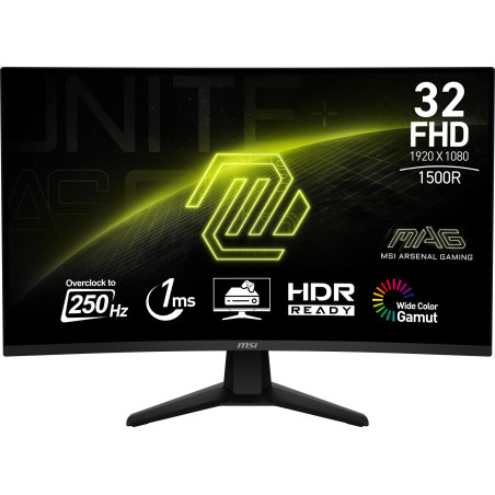 LCD Monitor|MSI|31.5 "|1920 x 1080 pixels|Full HD|Native aspect ratio 16:9|Curved|MAG32C6X