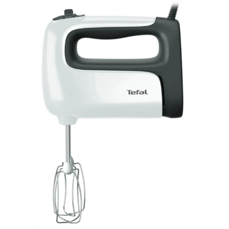 TEFAL | Hand mixer | HT461138 Prep'Mix+ | Hand Mixer | 500 W | Number of speeds 5 | Turbo mode | White/Grey