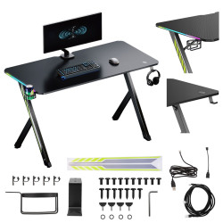 NanoRS gaming desk, black...