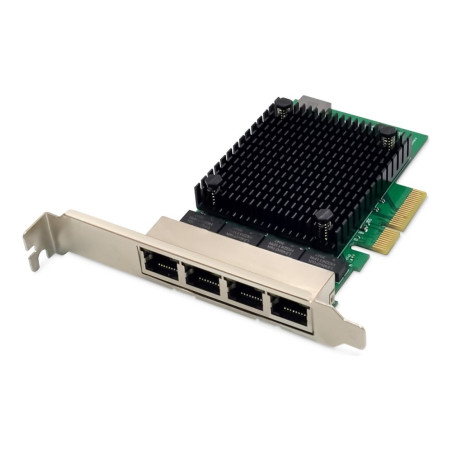 Wired Network Card Quad-RJ45 2.5GbE PCIe