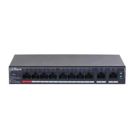 Dahua Technology SG4010P network switch Managed L2 Gigabit Ethernet (10/100/1000) Power over Ethernet (PoE) Black