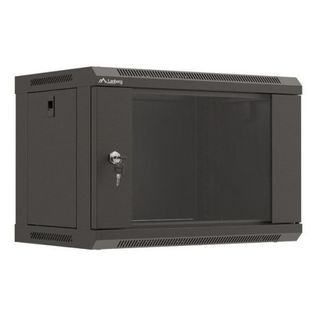 Lanberg WF03-5306-10B rack cabinet 6U Wall mounted rack Black