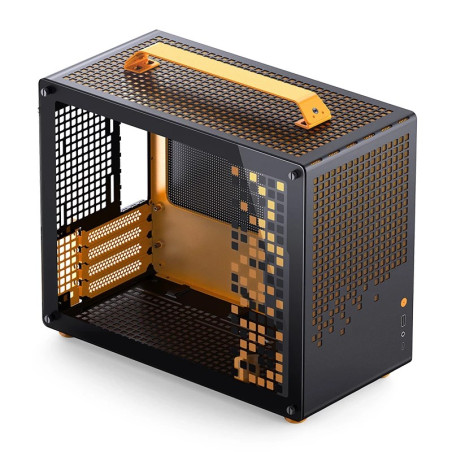 Computer Case JONSPLUS MATX Handle Case Z20 - Black-Orange
