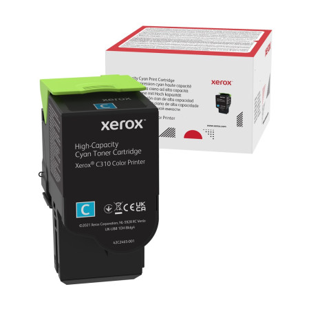 Xerox Genuine ® C310 Color Printer/C315 Color Multifunction Printer Cyan High capacity Toner Cartridge (5500 Pages) - 006R04365