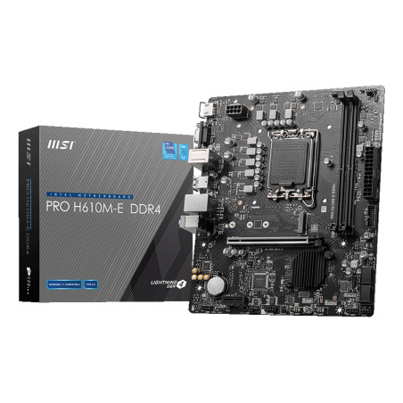 MSI PRO H610M-E DDR4 motherboard Intel H610 LGA 1700 micro ATX