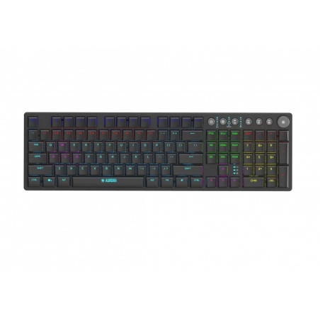 iBox AURORA K-6 keyboard Universal RF Wireless + Bluetooth QWERTY English Black