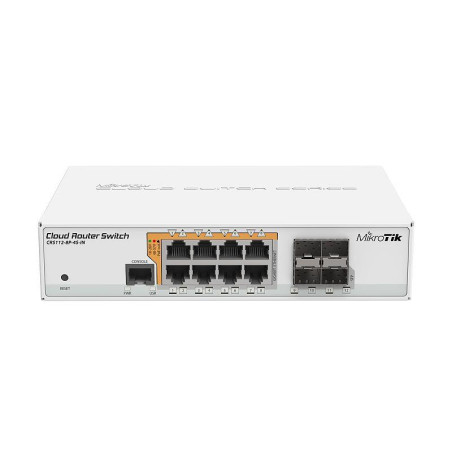 MikroTik | Cloud Router Switch CRS112-8P-4S-IN | Web managed | Desktop | Gigabit Ethernet (copper) ports quantity 8 | SFP ports quantity 4