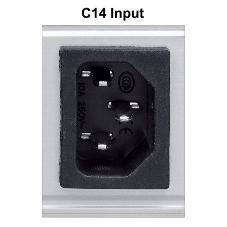Intellinet Vertical Rackmount 24-Output Power Distribution Unit (PDU), 20 x C13 & 4 x Output C19, Removable Power Cable, Rear C20 Input