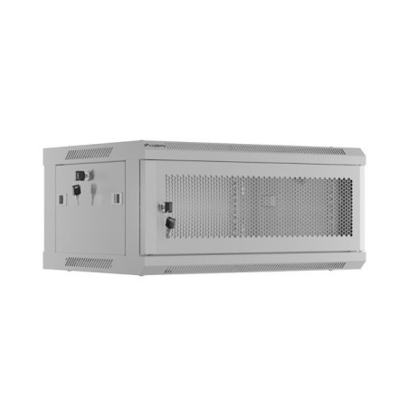 WALL-HUNG RACK CABINET 19" 4U 600X450 GREY PERFORATED DOOR LANBERG (FLAT PACK)