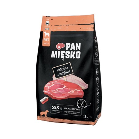 Mr. Meat Veal with Turkey M - dry dog ​​food - 3 kg
