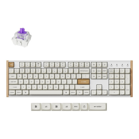 KEYBOARD WRL K10 HE SPECIAL ED/WHITE K10H-Q1 KEYCHRON