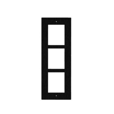 ENTRY PANEL 3MOD. FLUSH FRAME/BLACK/ IP VERSO 9155013B 2N