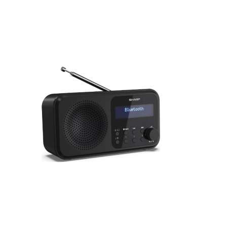 Sharp DR-P420(BK) Tokyo Portable Digital Radio, FM/DAB/DAB+, Bluetooth 5.0, USB or Battery Powered, Midnight Black | Sharp | Tokyo Portable Digital Radio | DR-P420(BK) | Bluetooth | Midnight Black