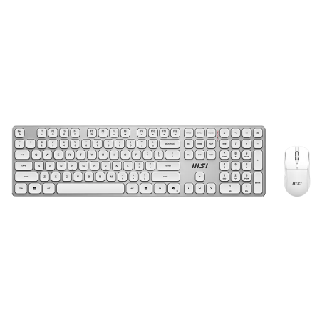 MSI FORGE K210 WIRELESS COMBO WHITE US | Keyboard and Mouse Set | Wireless | Mouse included | US | White