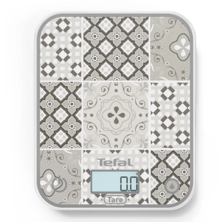 TEFAL Electronic Kitchen Scale | Optiss BC50D6V0 | Graduation 0.5/1 g | Display type LCD | Mozaic Decor