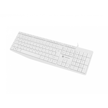 Natec | Keyboard | Nautilus NKL-1951 | Keyboard | Wired | US | White