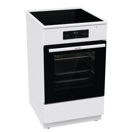 Gorenje | Cooker | GEIT5C60WPG | Hob type Induction | Oven type Electric | White | Width 50 cm | Depth 59.4 cm | Grilling | Energy efficiency class A | 70 L