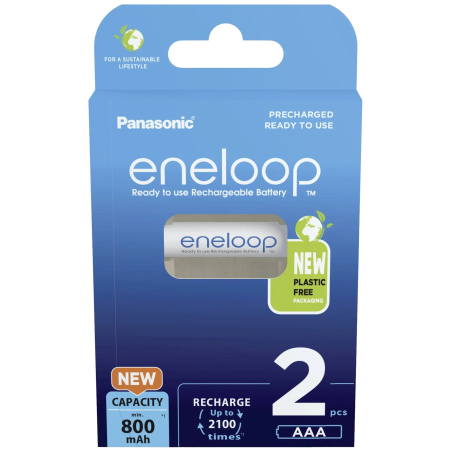 Panasonic | Rechargeable Batteries | ENELOOP BK-4MCDE/2BE | AAA | 800 mAh | 2 pc(s)