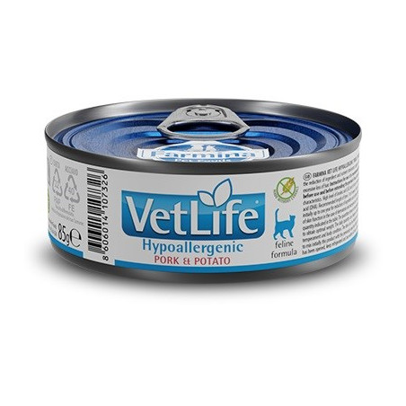 FARMINA Vet Life Hypoallergenic Pork & Potato - wet cat food - 85 g