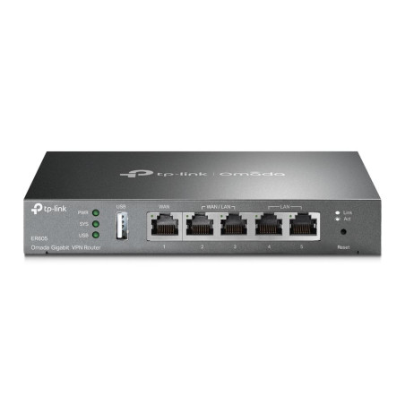 TP-LINK | SafeStream Multi-WAN VPN Router | TL-ER605 | 802.1q | 10/100/1000 Mbit/s | Ethernet LAN (RJ-45) ports 1 Fixed Gigabit LAN Port | Mesh Support No | MU-MiMO No | No mobile broadband