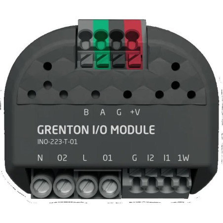 Moduł wejść cyfrowych (2 wej.) oraz wyjść przekaźnikowych (2 wyj.) Grenton / wspiera 1-wire / montaż dopuszkowy / TF-Bus v.2