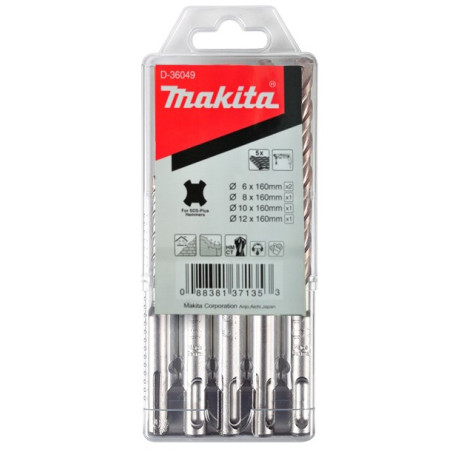 MAKITA ZESTAW WIERT.SDS+ 5szt.