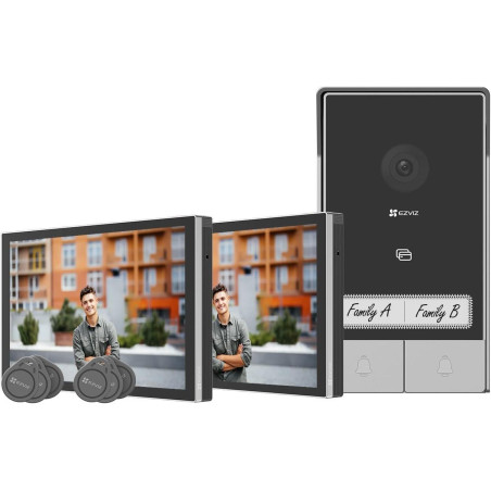EZVIZ Kit HP7 video intercom system 17.8 cm (7") Black, Silver