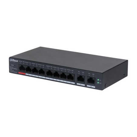 Dahua Technology DH-CS4010-8GT-110 network switch Managed L2 Gigabit Ethernet (10/100/1000) Power over Ethernet (PoE) Black