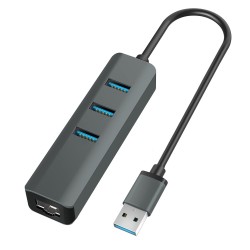 VAKOSS HUB USB 3.0 +RJ45...