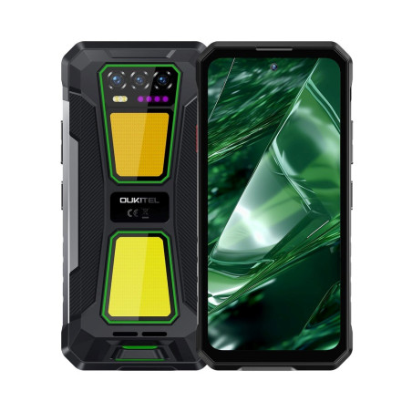 Oukitel WP58 Pro 6,7" Smartphone Dual SIM Android 15 5G USB Type-C 8 GB 512 GB 10000 mAh Black, Green